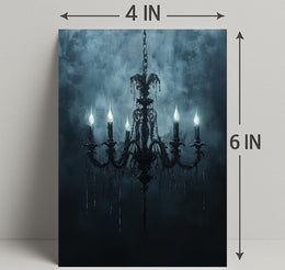 Gothic Chandelier Poster
