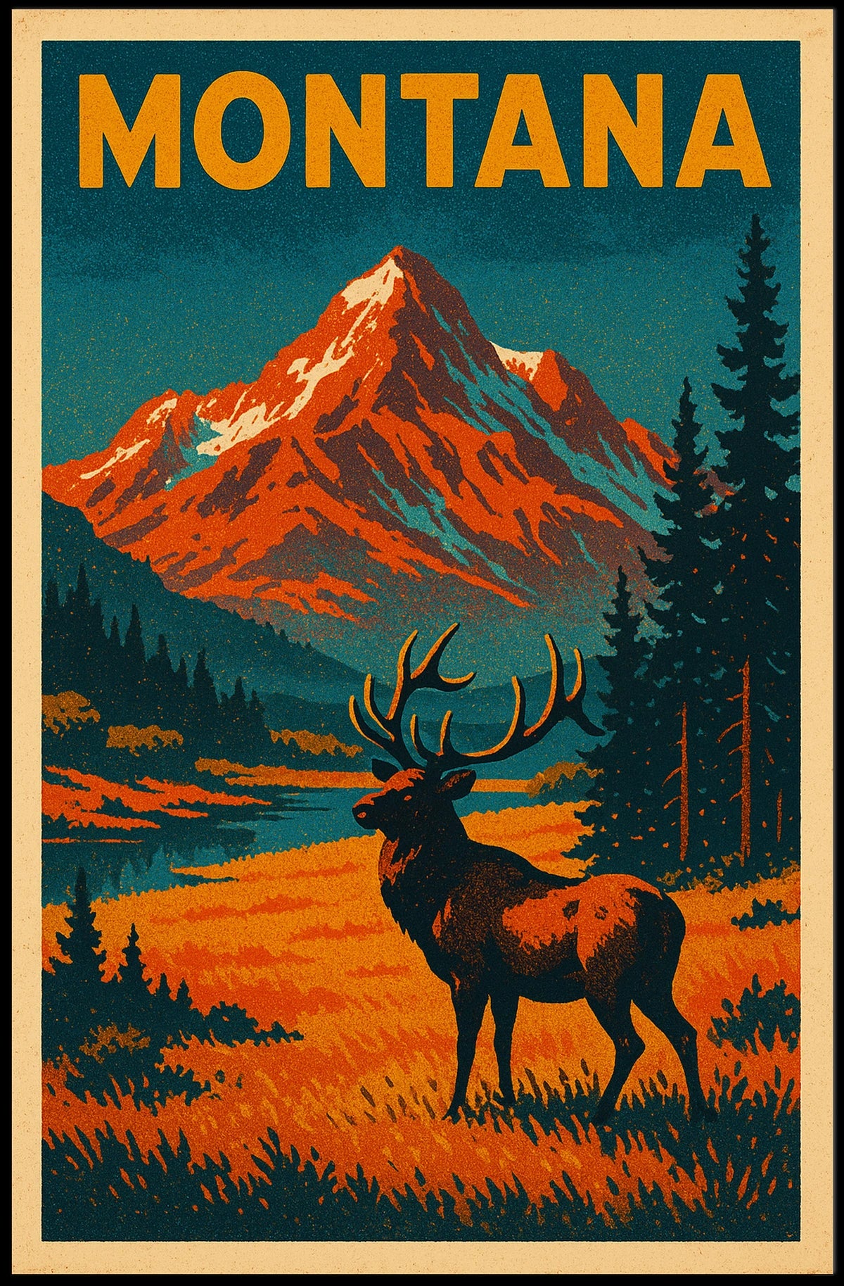 Montana Wilderness Poster