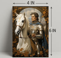 The Knight And His Steed Poster