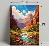Majestic Canyon Landscape Poster