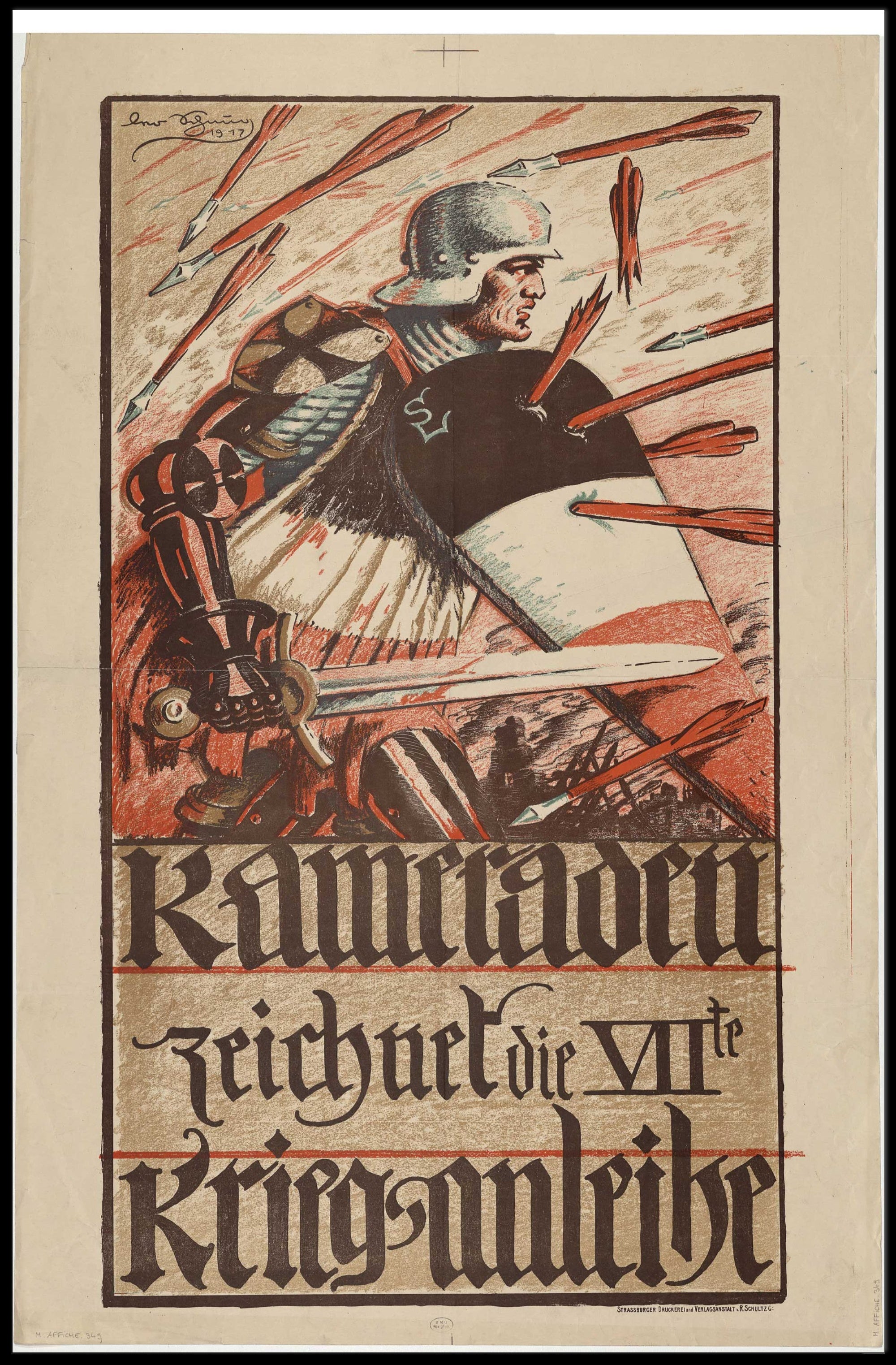 Wartime Heroic Scene Historical or Presidential Poster