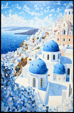 Santorini Serenity Poster