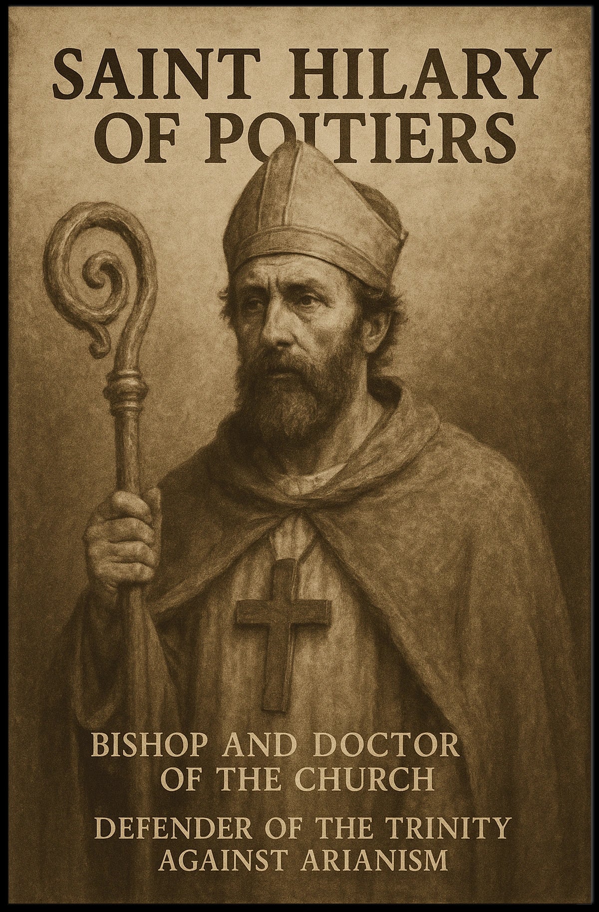 Saint Hilary Of Poitiers Poster