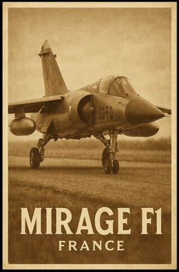 Mirage F1 France Poster