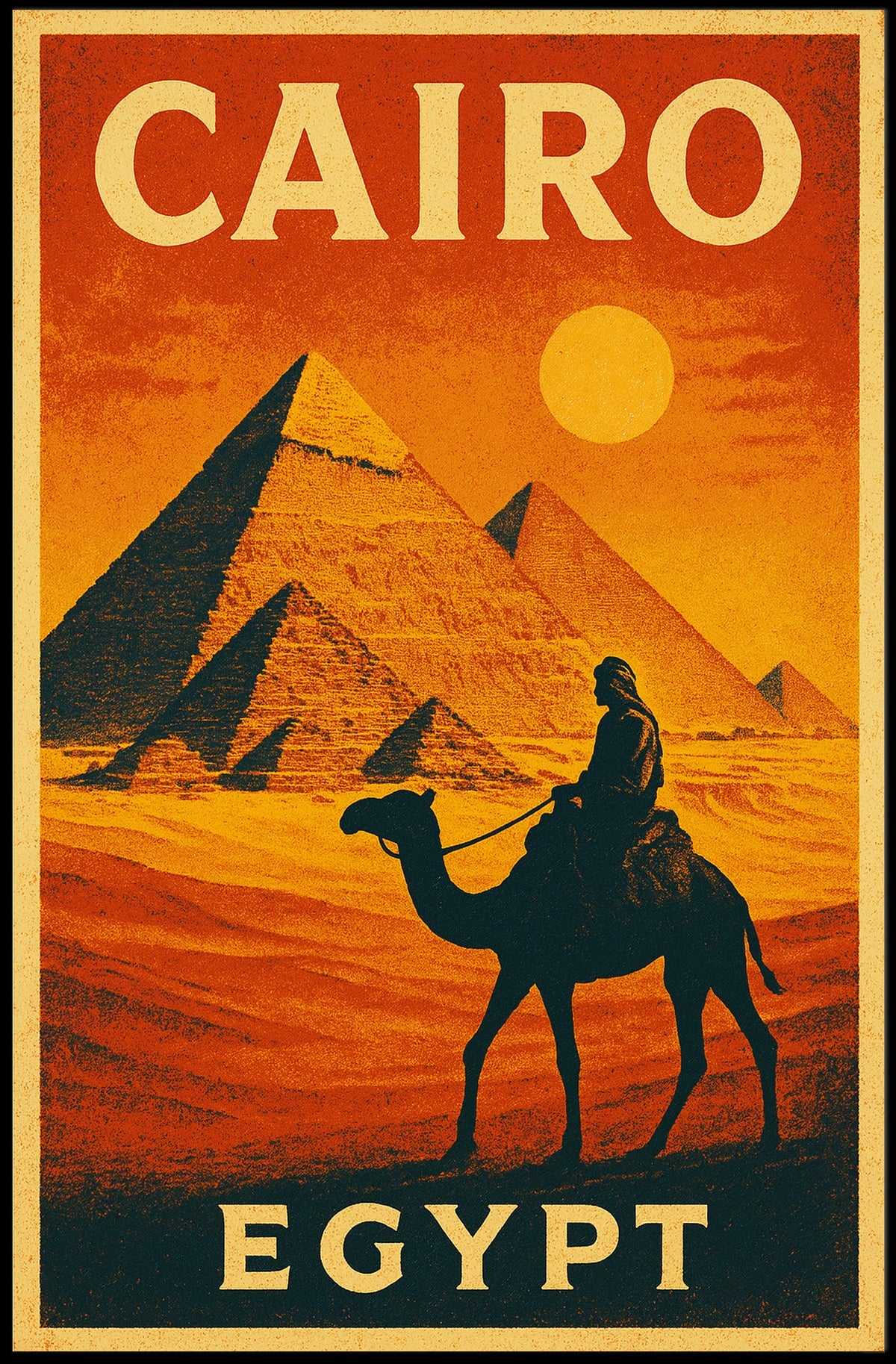 Cairo, Egypt Timeless Adventure Poster