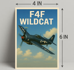 F4F Wildcat Poster PosterGoat