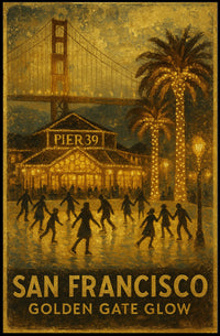 San Francisco Golden Gate Glow Poster