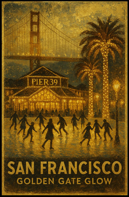 San Francisco Golden Gate Glow Poster