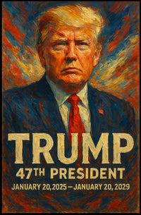 Trump Visionary Leader Turbulent Era Collectors Poster