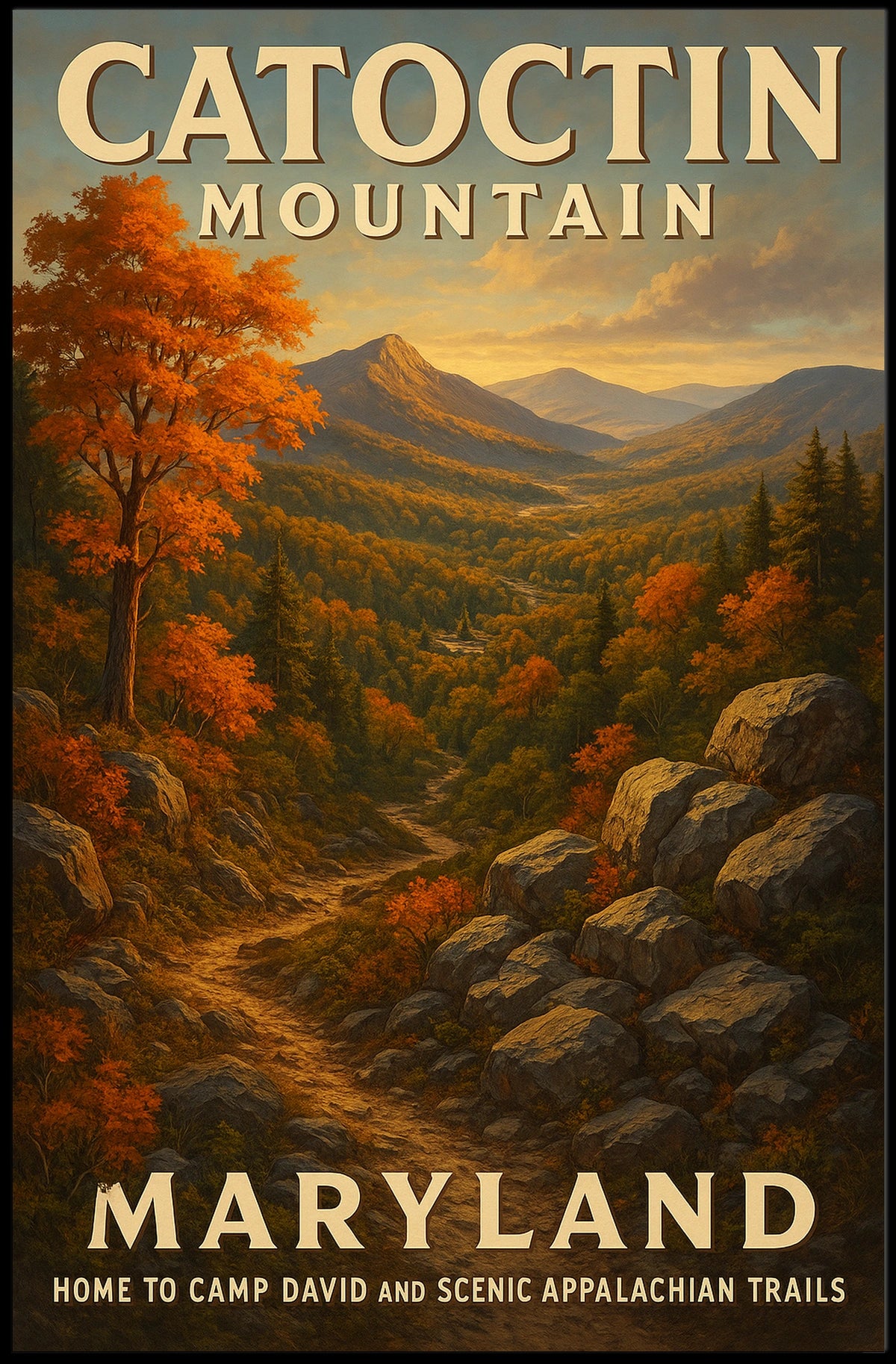 Catoctin Mountain MarylandS Scenic Poster