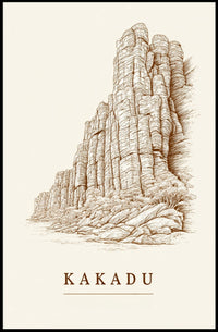 Kakadu Landscape Illustration Poster