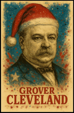 Grover Cleveland Festive Portrait Poster