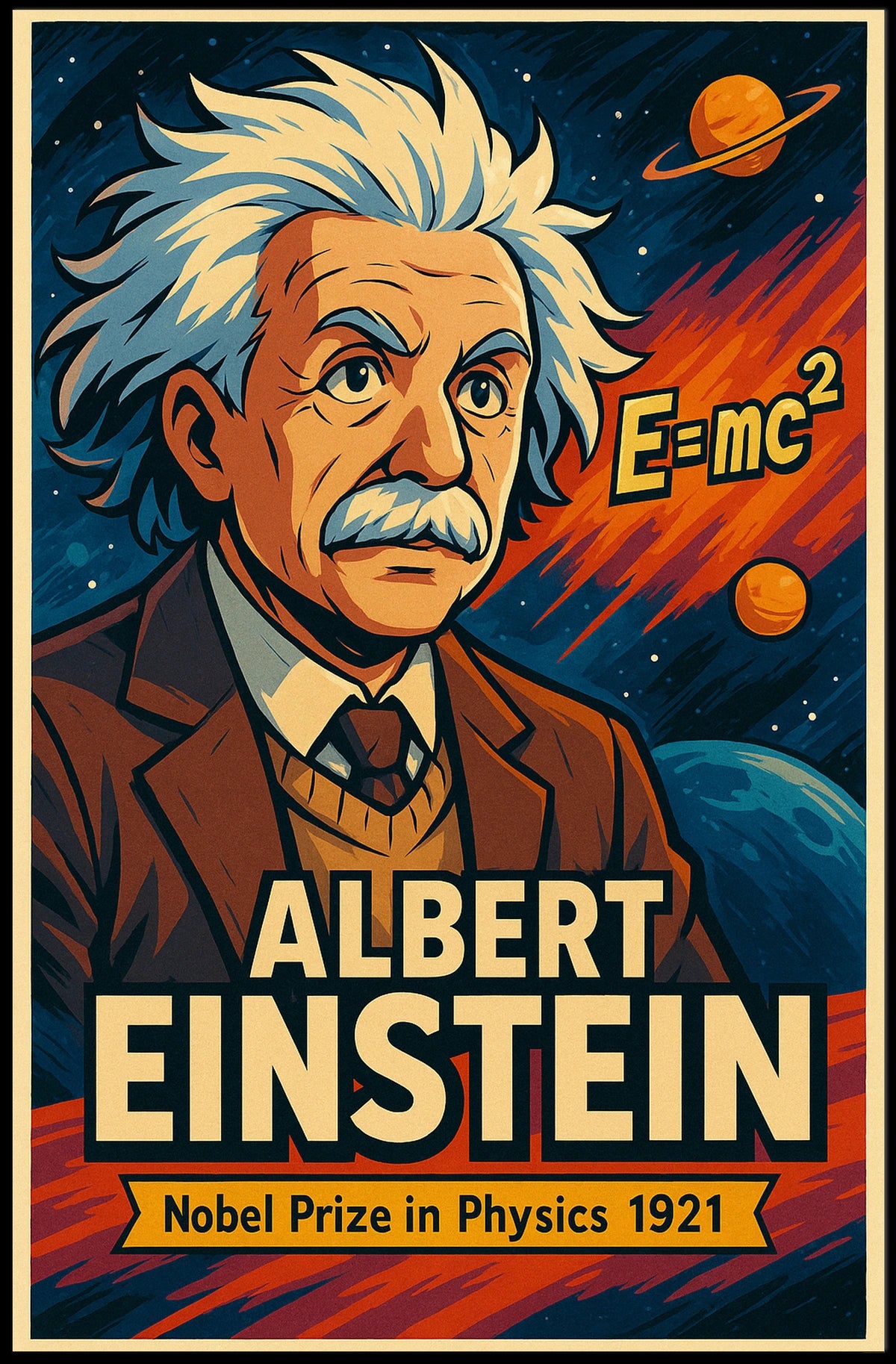 Albert Einstein Nobel Prize In Physics Poster