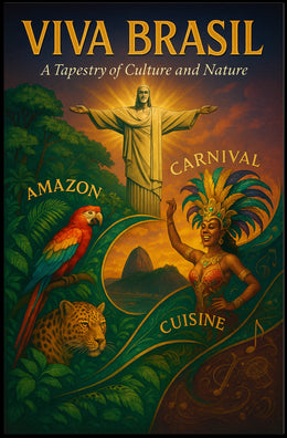 Viva Brasil A Tapestry of Culture and Nature Poster