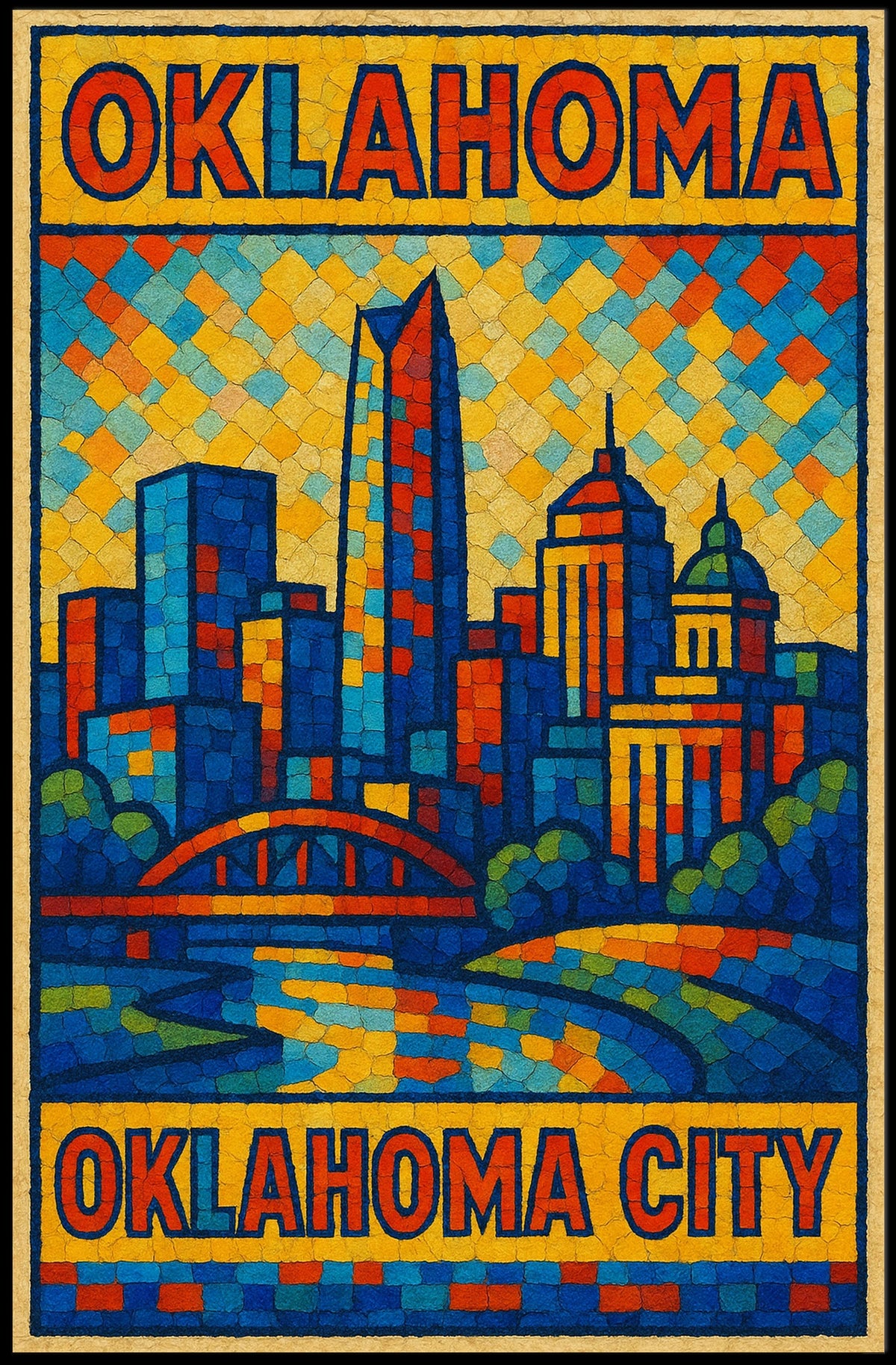 Oklahoma City Skyline Poster