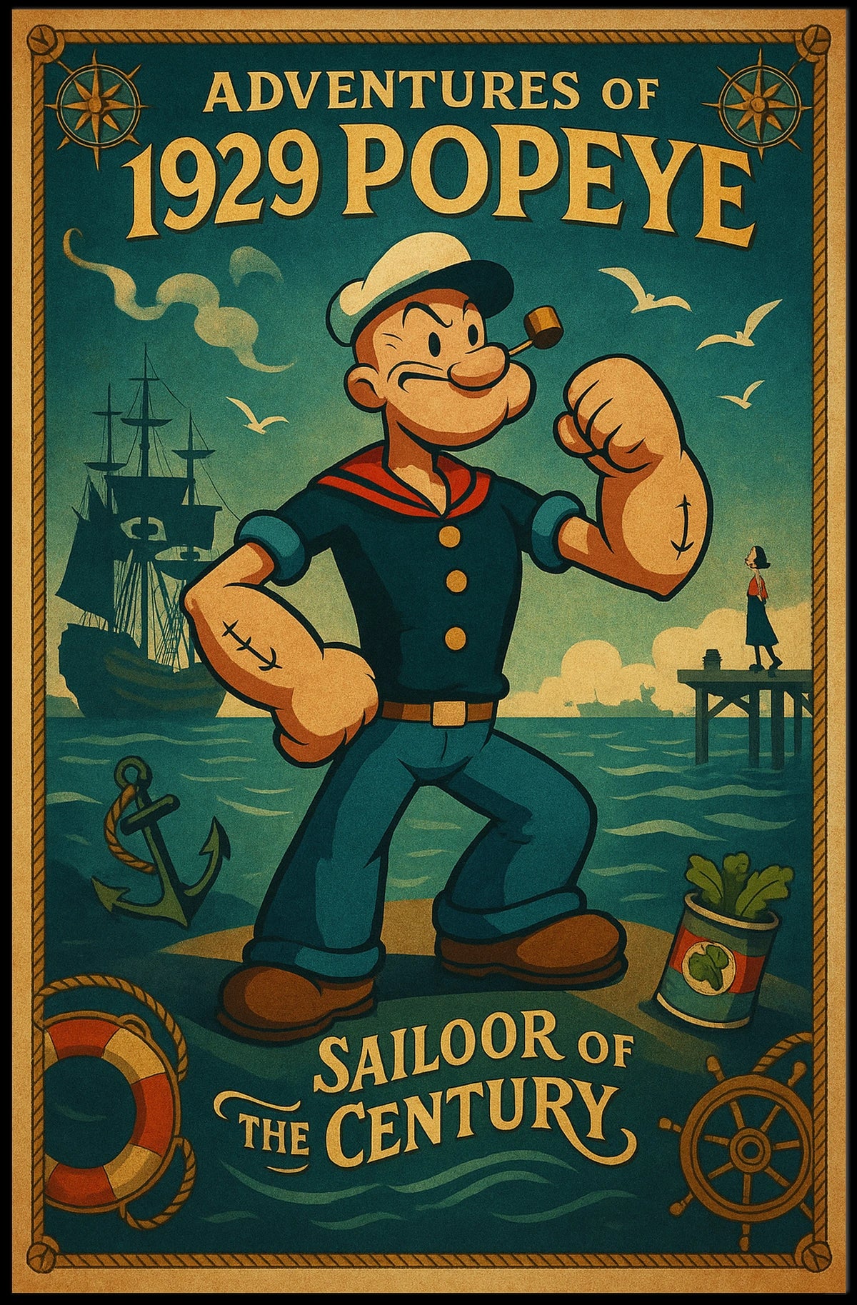 Popeye 1929 Art Poster POP-197