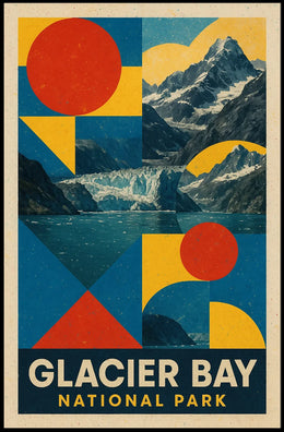 Glacier Bay National Park Scenic Print National Park Poster