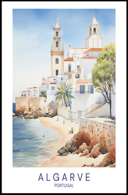 Algarve, Portugal Coastal Charm Poster
