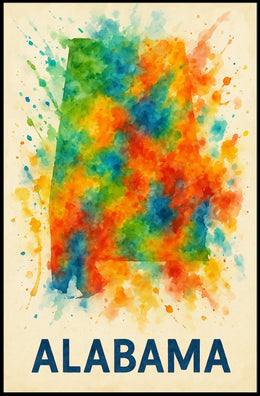 Vibrant Alabama Poster