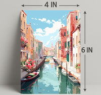 Venetian Canal Scene Poster