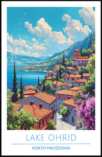 Lake Ohrid, North Macedonia Poster