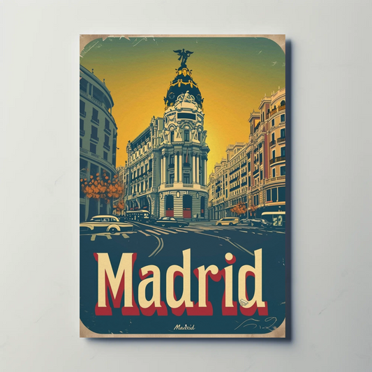 Madrid Vintage Poster