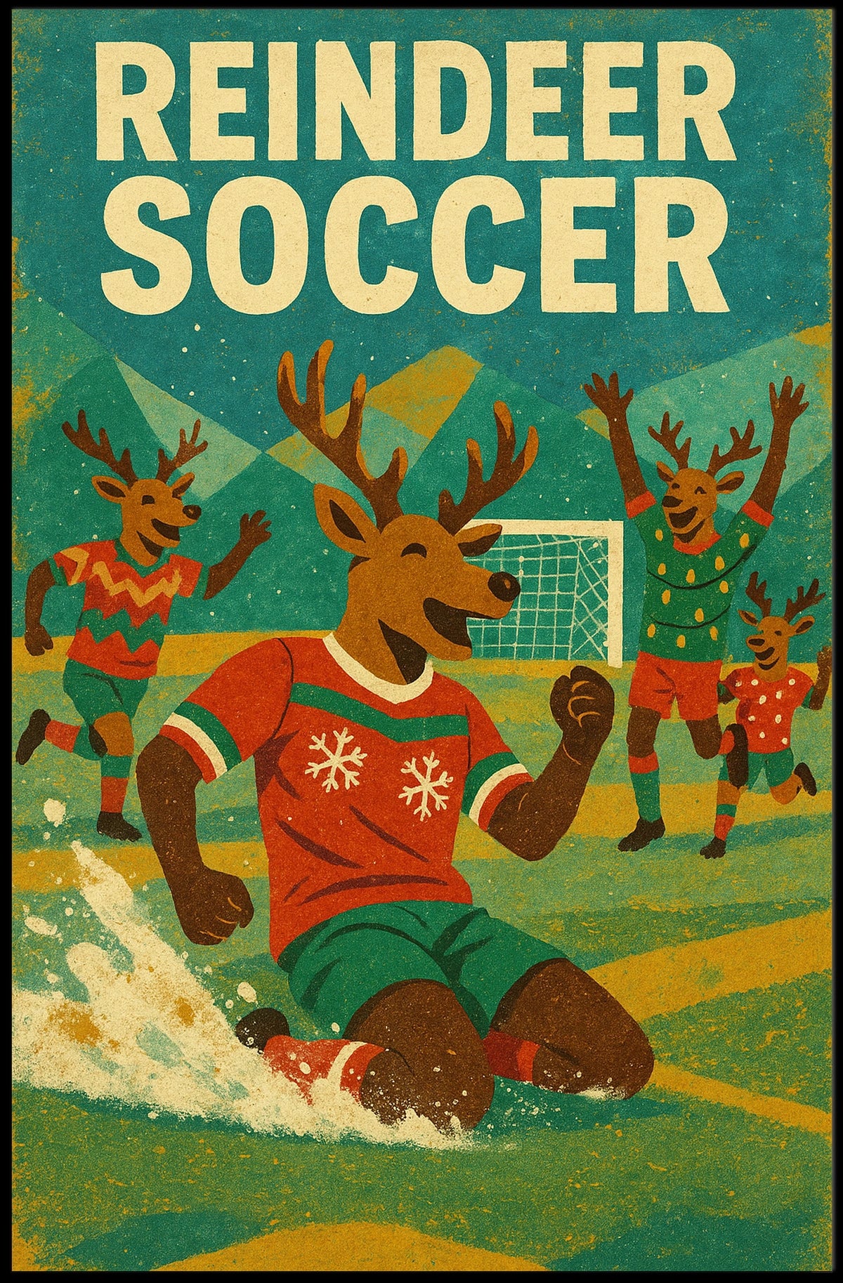 Reindeer Soccer Extravaganza Poster