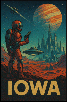 Iowa In Space Poster
