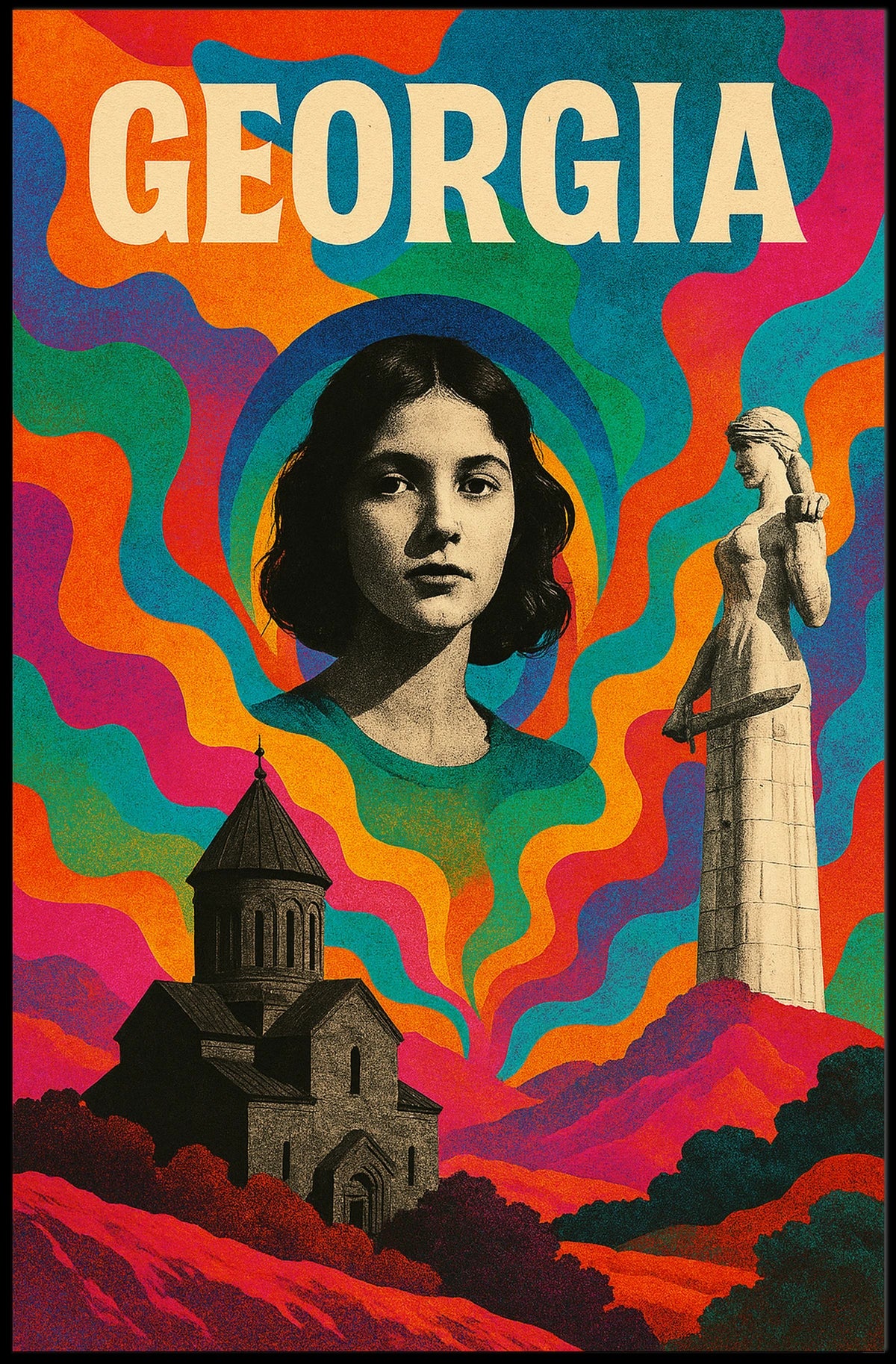 Georgia A Vibrant Tribute Poster