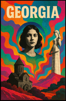 Georgia A Vibrant Tribute Poster