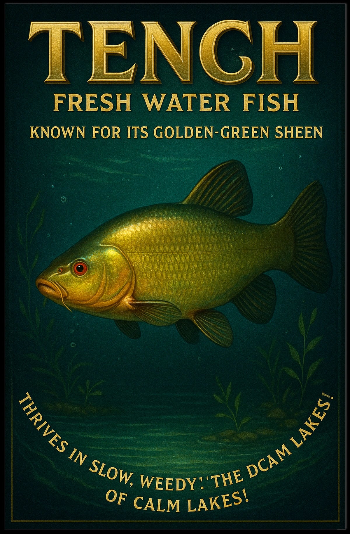 Tench Fresh Water Fish Poster