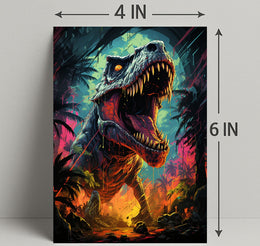 Roaring Prehistoric Majesty Poster PosterGoat