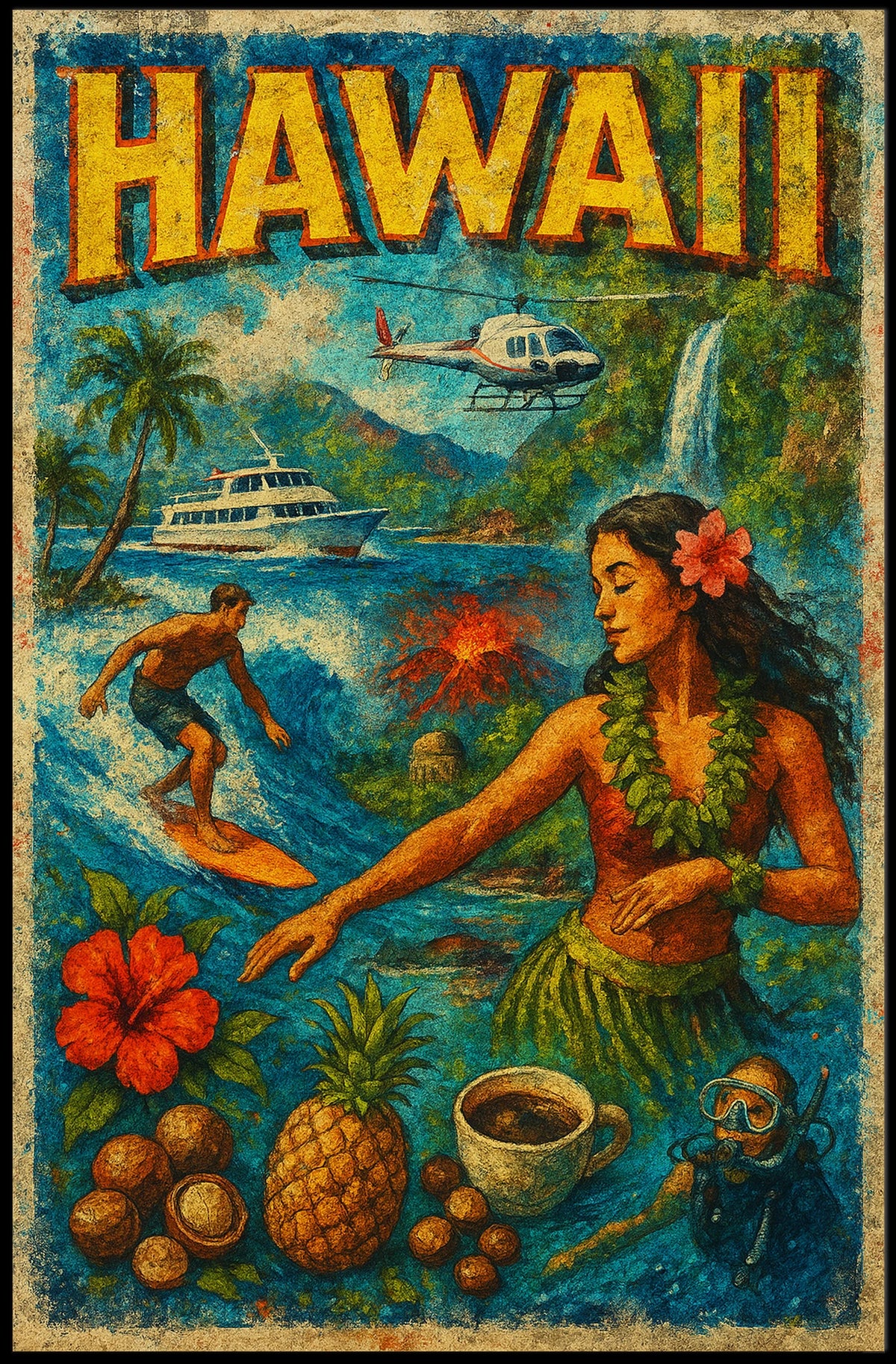 Hawaii Adventure Poster