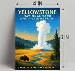 Yellowstone National Park Experience Nature’s Majesty Poster PosterGoat