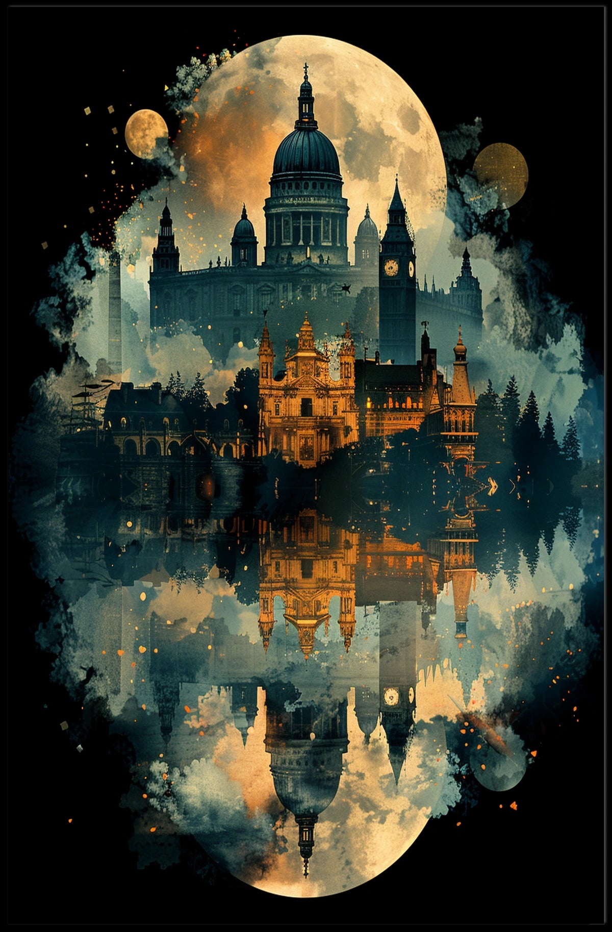 Reflections Of Timeless Architecture Poster