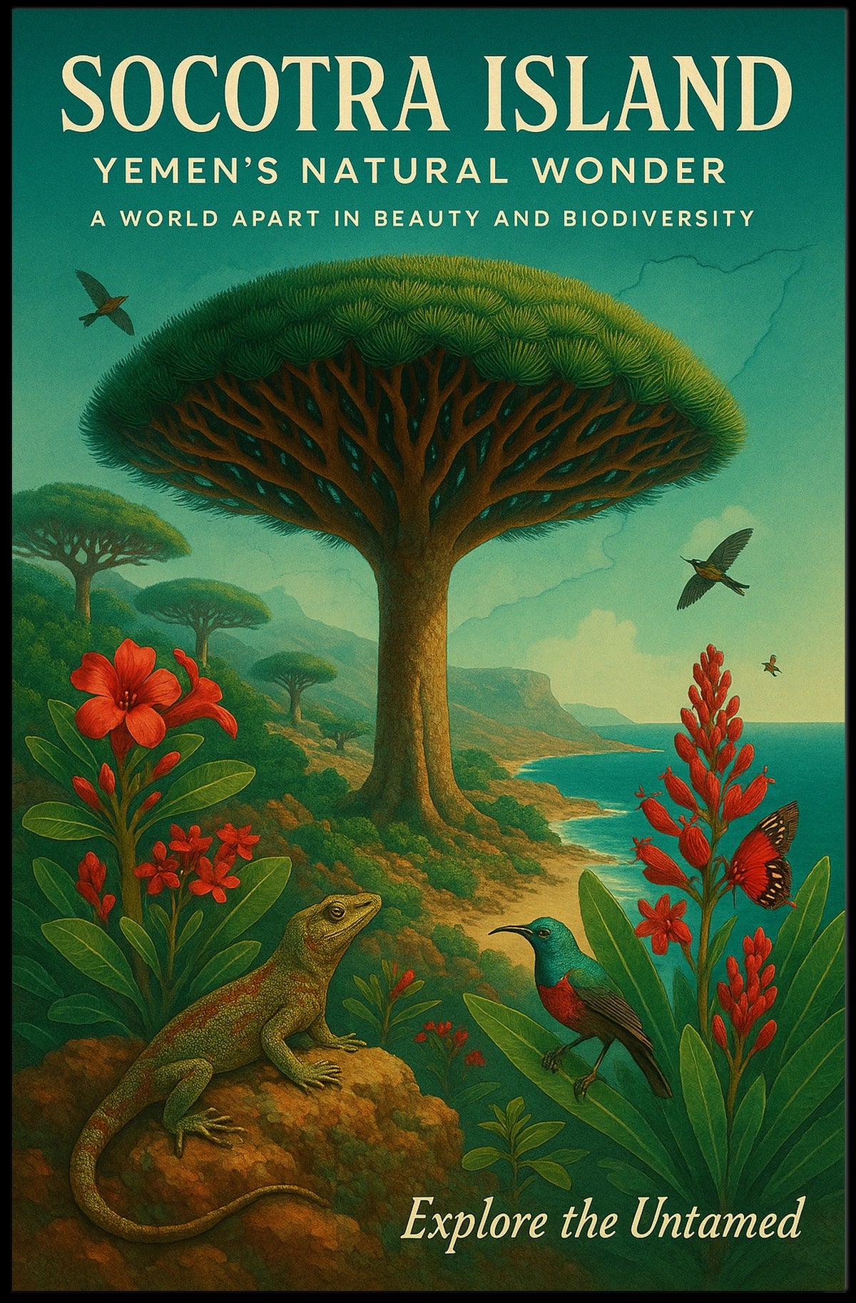 Socotra Island Yemens Natural Wonder Poster