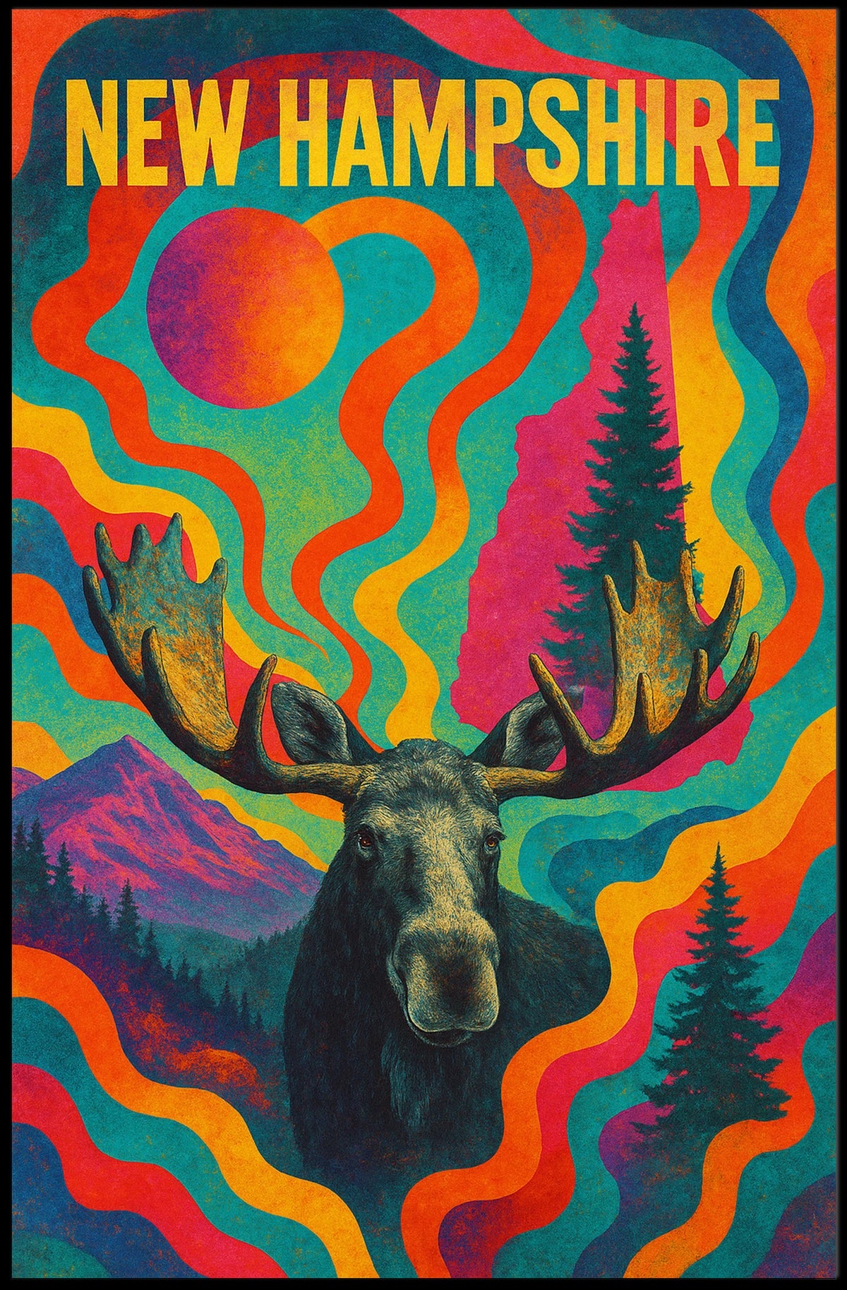 New Hampshire Vibes Poster