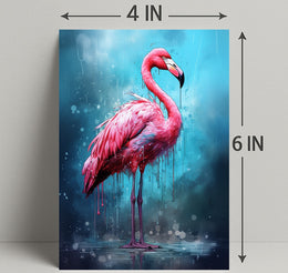 Vibrant Flamingo Art Poster