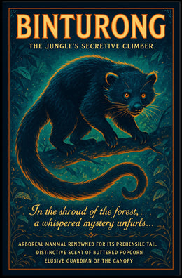 Binturong The Jungles Secretive Climber Poster