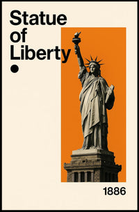 Statue of Liberty Modern Art Cultural Poster