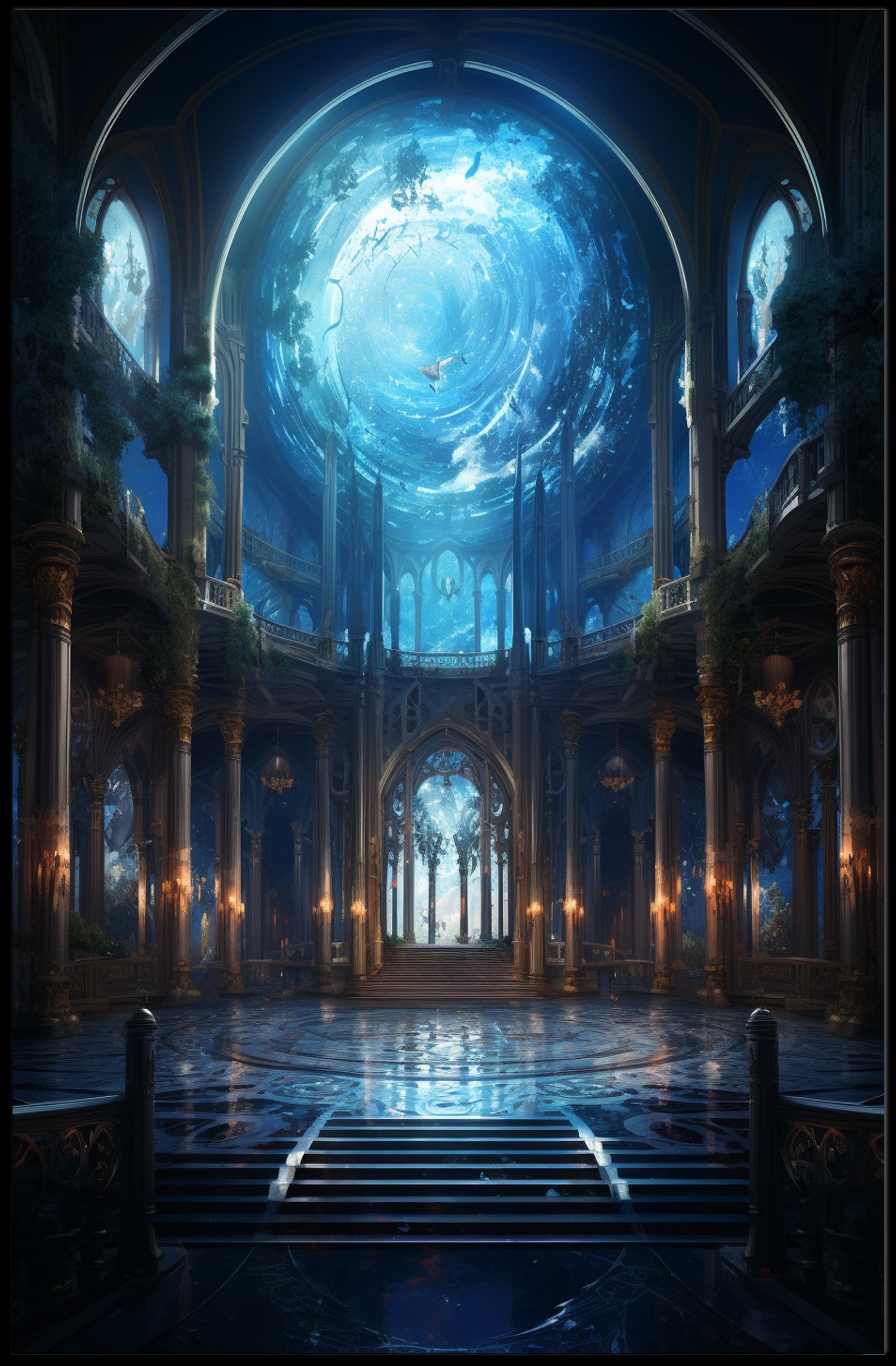 Enchanted Aquatic Hall Poster