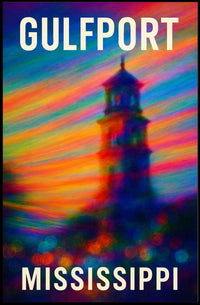 Gulfport Mississippi Coastal Travel Photography Poster