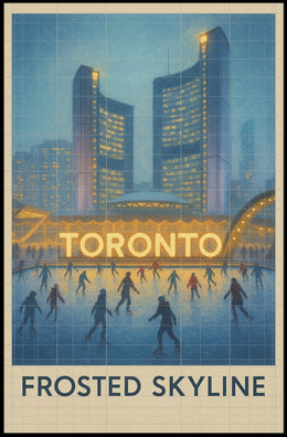 Frosted Skyline Poster