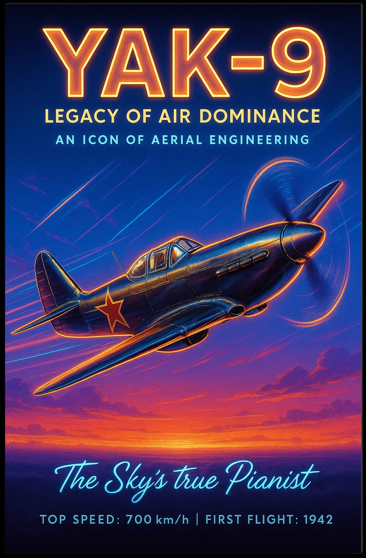 YAK-9 Legacy of Air Dominance Poster