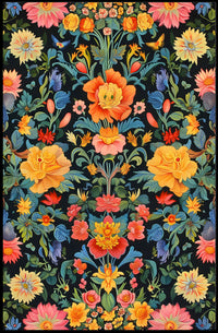 Vibrant Floral Tapestry William Morris Art Poster