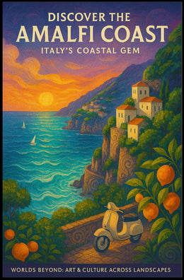 Discover the Worlds Beyond: Art & Culture Exploration Poster