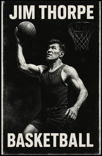 Jim Basketball Enthusiast Abstract Art Poster