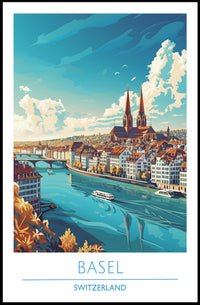 Basel Cityscape Poster