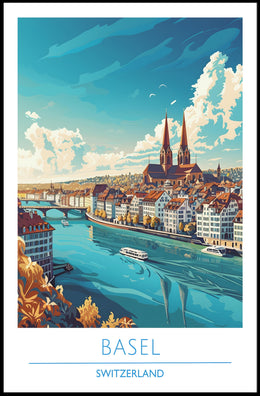 Basel Cityscape Poster