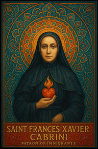 Saint Frances Xavier Cabrini Patron Of Poster